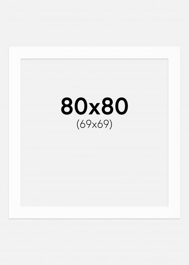 Paspatuuri Valkoinen (Valkoinen keskus) 80x80 cm (69x69)