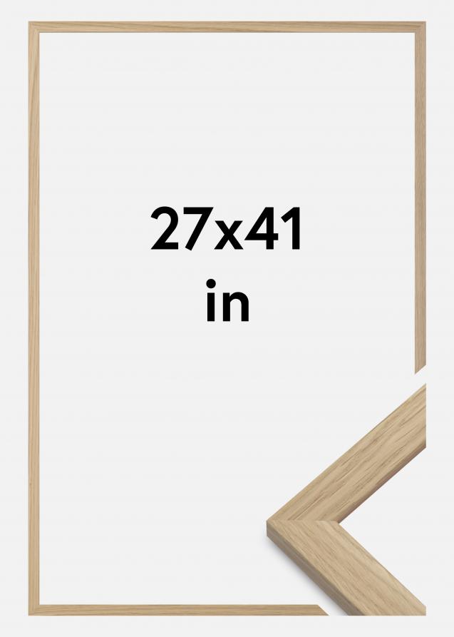 Kehys Oak Wood Akryylilasi 27x41 inches (68,58x104,14 cm)