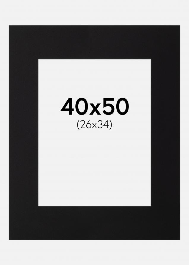 Paspatuuri Canson Musta (Valkoinen keskus) 40x50 cm (26x34)