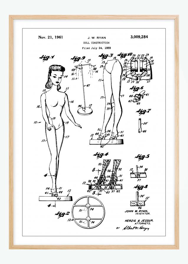 Patentti Piirustus - Barbie Juliste
