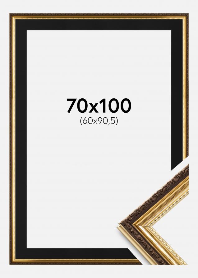 Kehys Abisko Kulta 70x100 cm - Paspatuuri Musta 61x91,5 cm