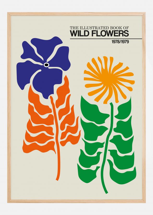 The Illustrated Book Of Wild Flowers Vol.2 Greige Juliste