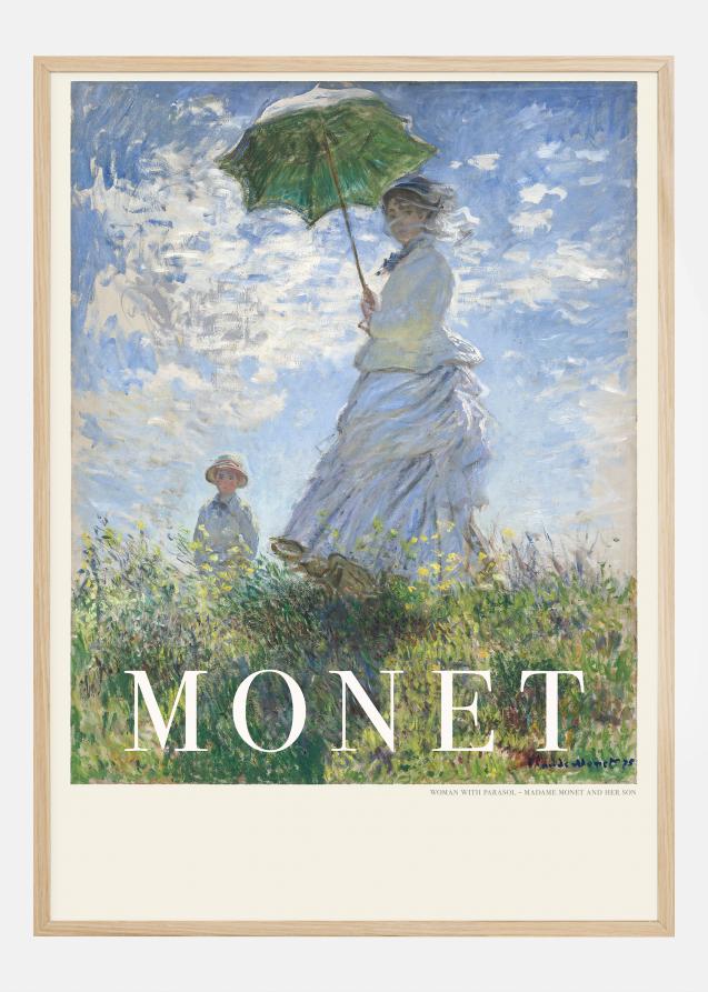 Claude Monet -Woman With Parasol Juliste
