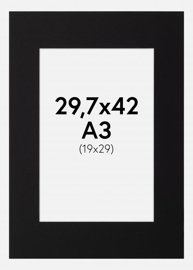 Paspatuuri Canson Musta (Valkoinen keskus) 29,7x42 cm (19x29)