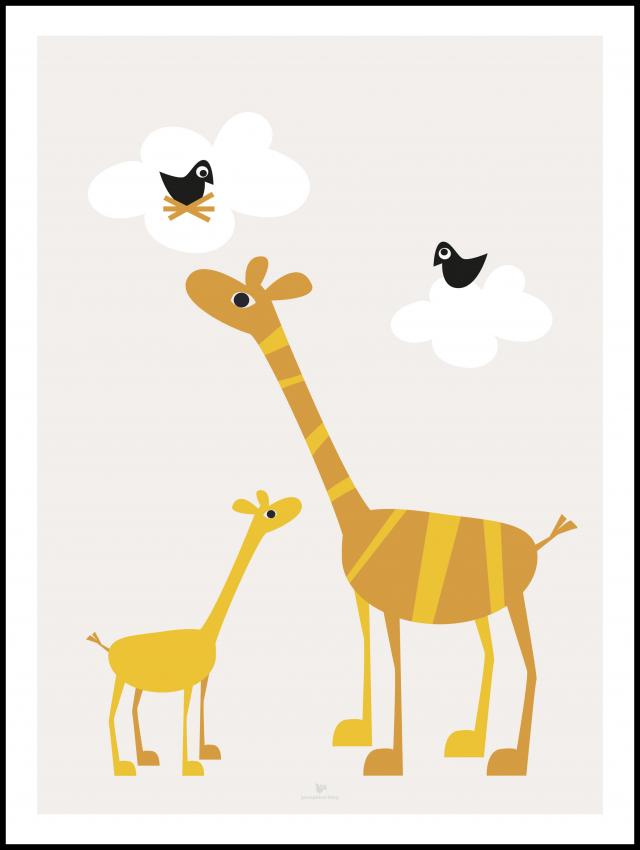 Giraffe - Beige Juliste