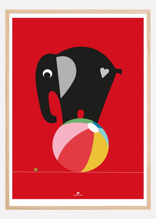 Elephant - Red Juliste