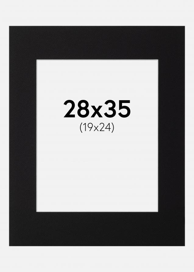 Paspatuuri Musta (Valkoinen keskus) 28x35 cm (19x24)
