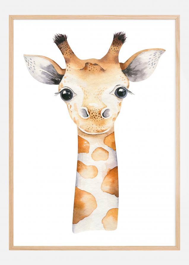 Giraffe Watercolor Juliste