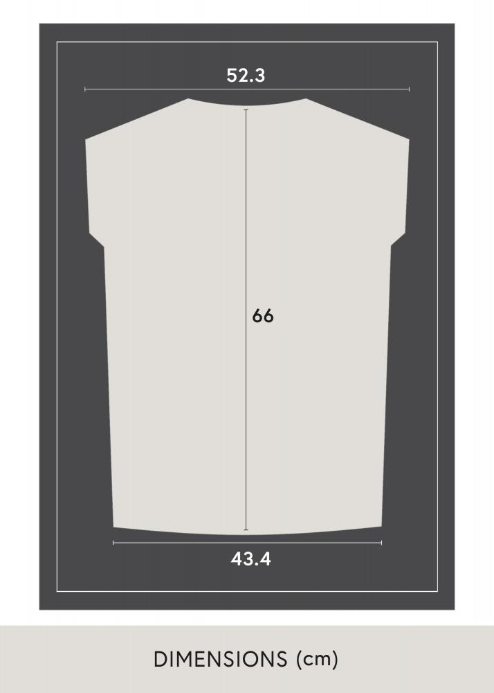 Kehys Jersey Box Akryylilasi Musta 60x80 cm
