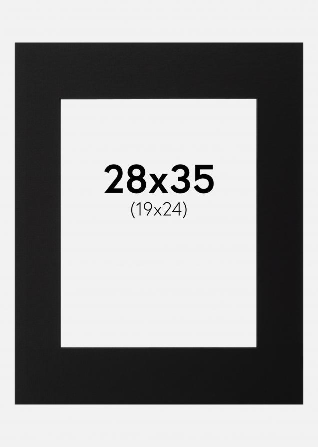 Paspatuuri Musta (Musta keskus) 28x35 cm (19x24)