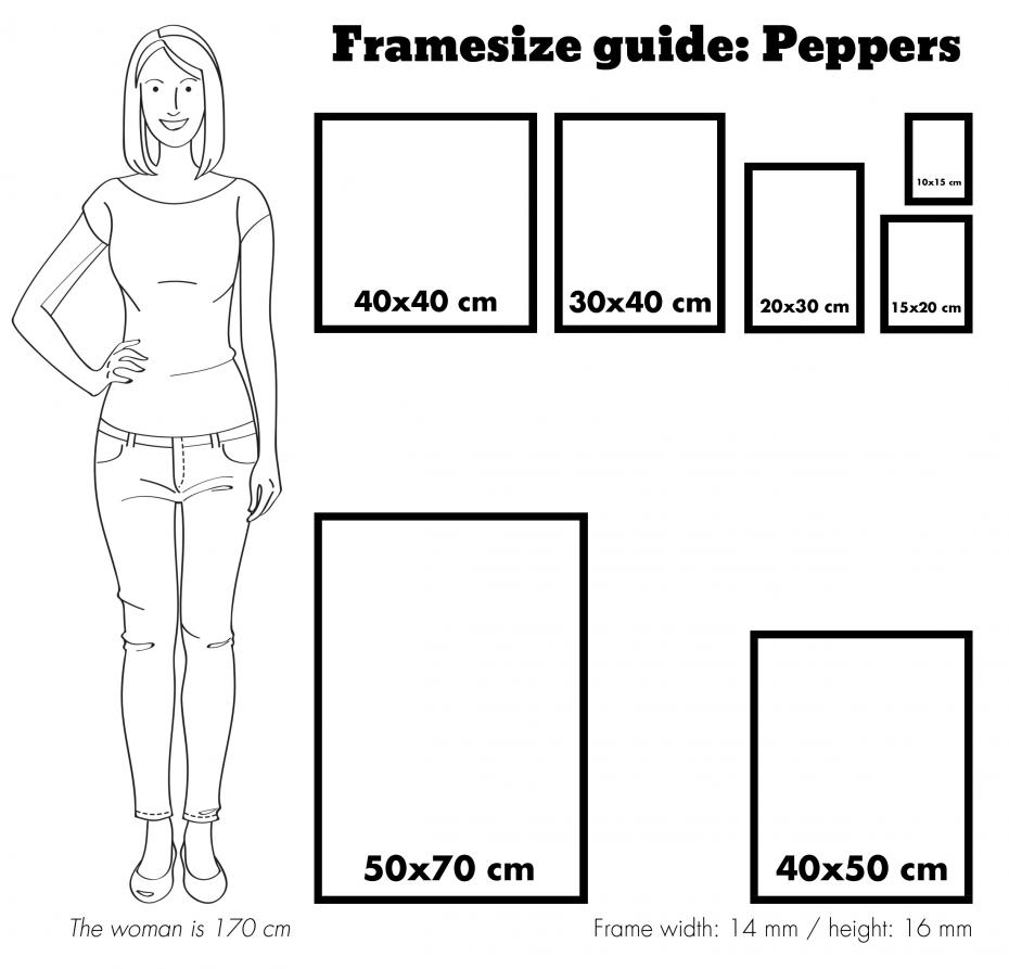 Kehys Peppers Pronssinvrinen 40x50 cm