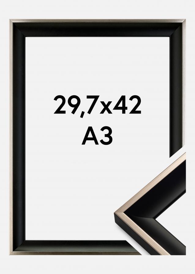 Kehys Öjaren Akryylilasi Musta-Hopeanvärinen 29,7x42 cm (A3)