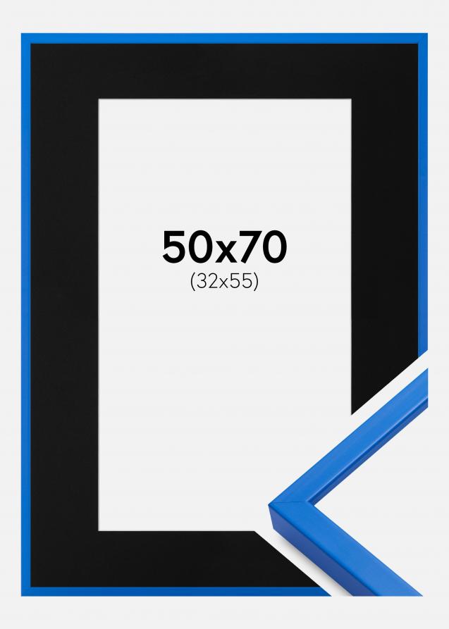 Kehys E-Line Sininen 50x70 cm - Paspatuuri Musta 33x56 cm