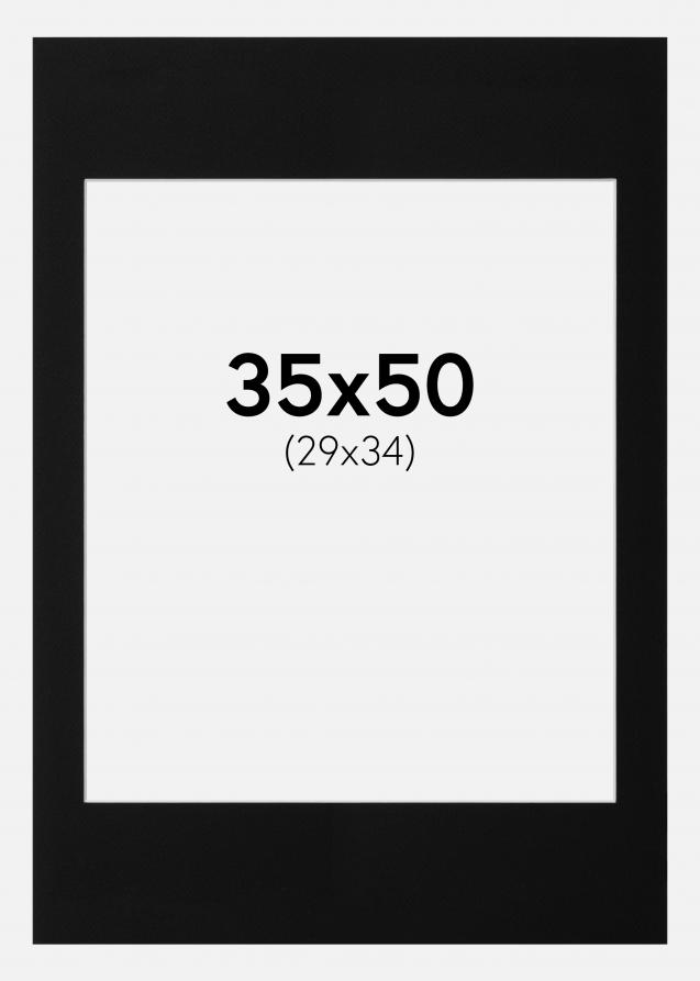 Paspatuuri Canson Musta (Valkoinen keskus) 35x50 cm (29x34)