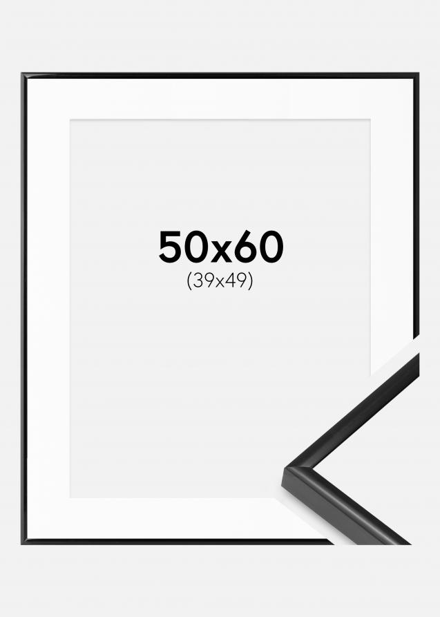 Kehys BGA Modern Style Musta 50x60 cm - Passepartout Valkoinen 40x50 cm