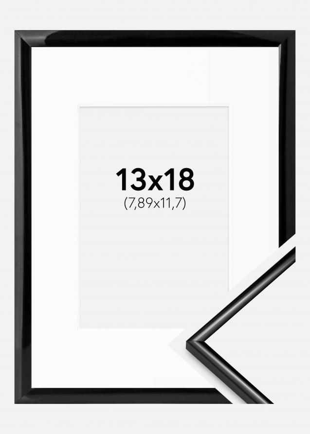 Kehys Scandi Musta 13x18 cm - Passepartout Valkoinen 3,5x5 inches