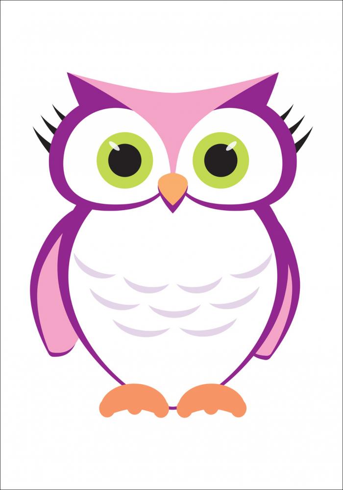 Owl - Vaaleanpunainen-Liila