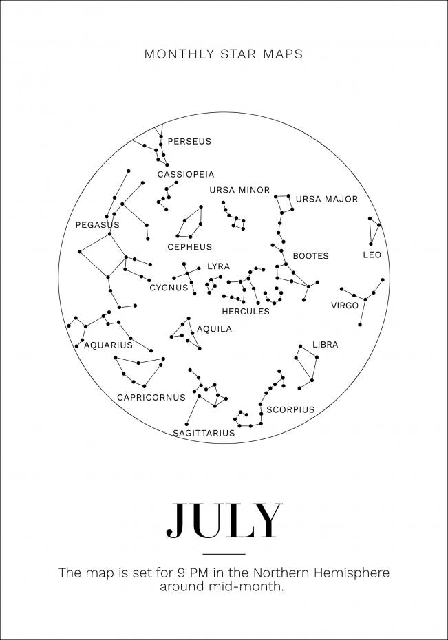 Monthly star July Juliste