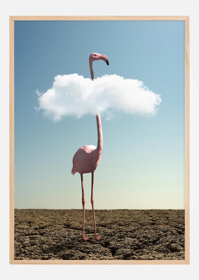 Cloudy Flamingo Juliste