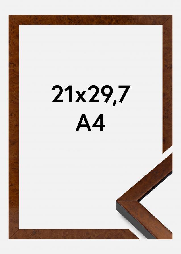 Kehys Ares Akryylilasi Burr Walnut 21x29,7 cm (A4)