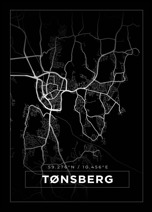 Kartta - Tønsberg - Musta Juliste