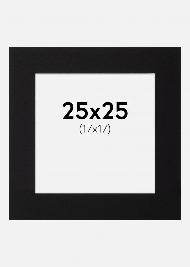 Paspatuuri Canson Musta (Valkoinen keskus) 25x25 cm (17x17)