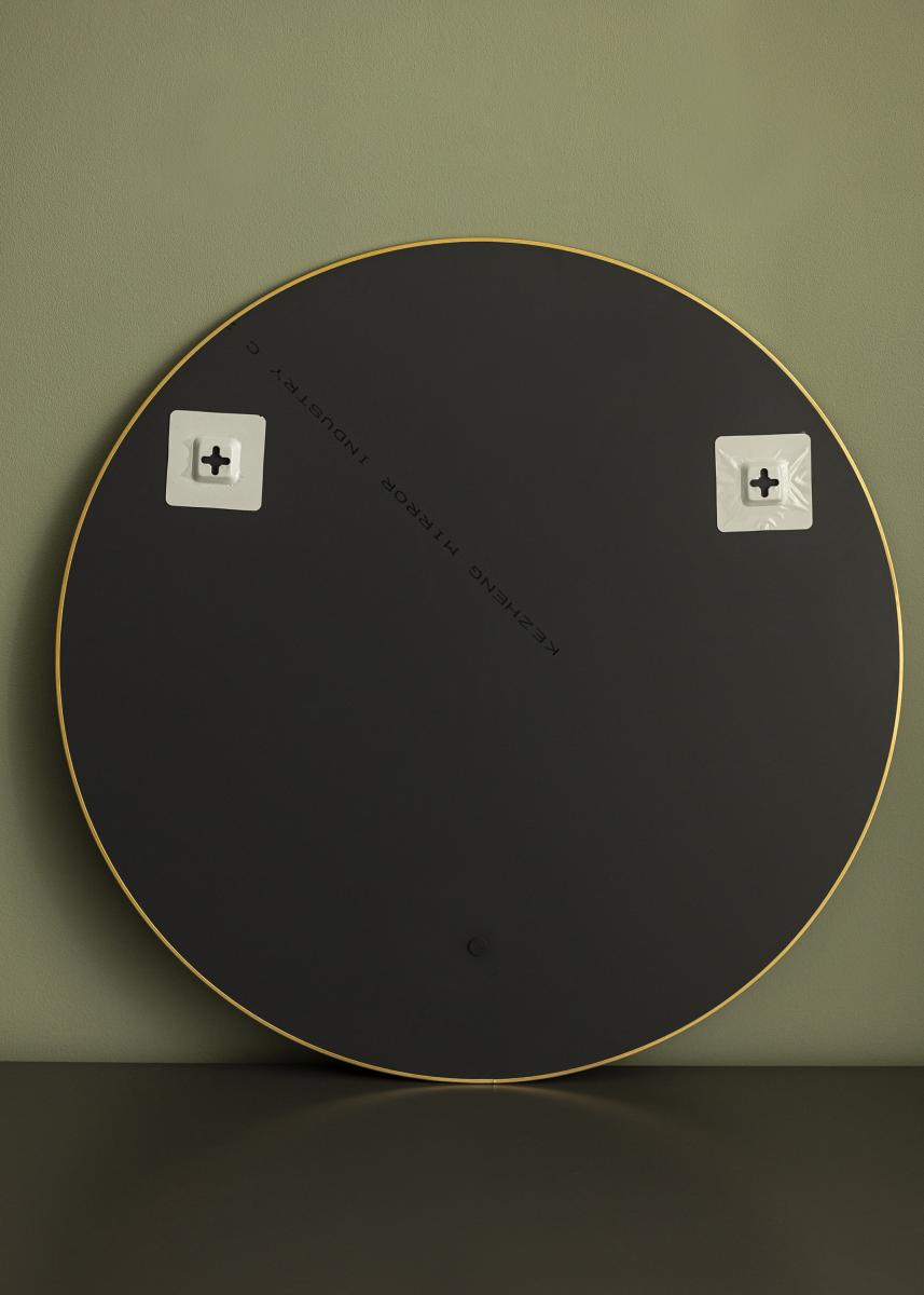 KAILA Round Mirror - Thin Brass 60 cm Ø