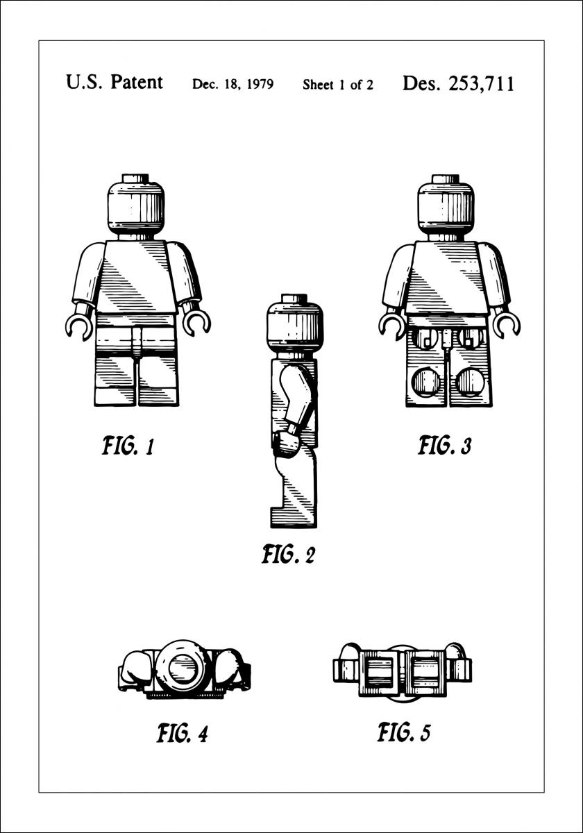Patenttipiirustus - Lego I Juliste