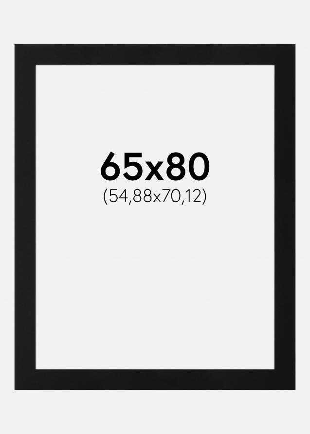 Paspatuuri Musta Standard (Valkoinen Keskus) 65x80 cm (54,88x70,12)