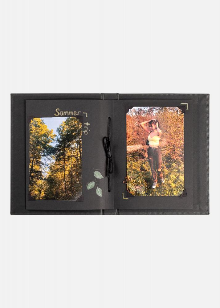 Pac Mini Albumi Musta - 13,5x18,5 cm (12 Mustaa sivua / 6 lehte)