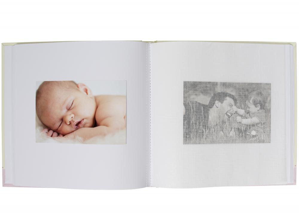 Vauva-albumi Alison Sininen 24x24 cm (40 Valkoista sivua / 20 lehte)