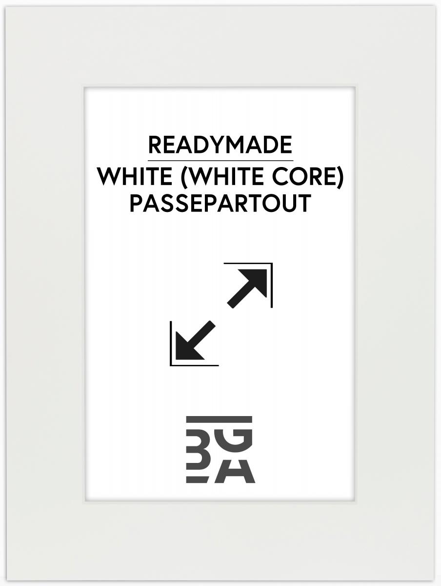 Paspatuuri Valkoinen (Valkoinen keskus) 10x15 cm (4,5x6,5)