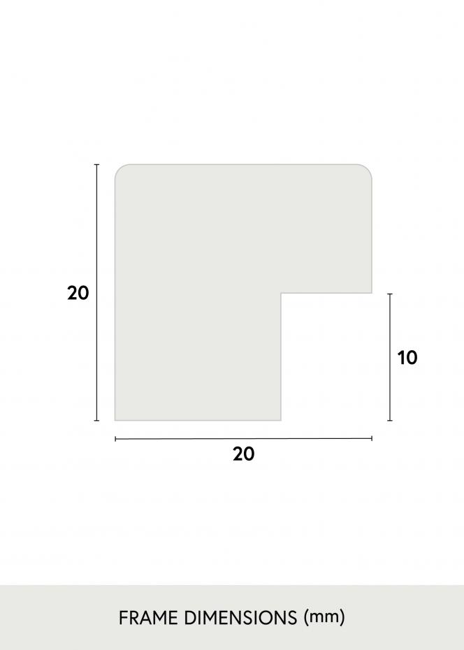 Kehys Blocky Akryylilasi Valkoinen 84,1x118,9 cm (A0)