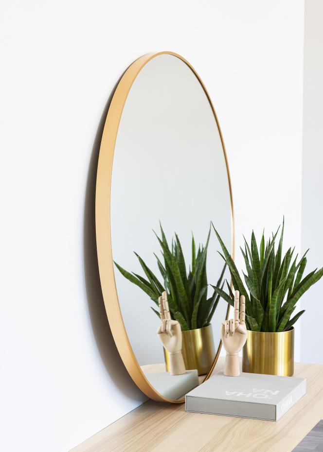 KAILA Round Mirror - Edge Gold 100 cm 