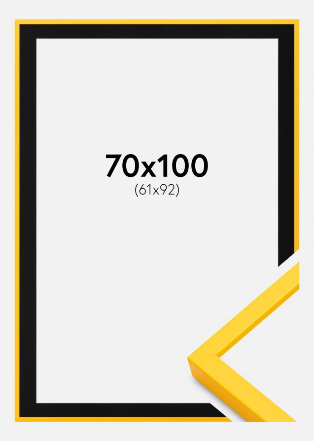Kehys E-Line Keltainen 70x100 cm - Paspatuuri Musta 62x93 cm