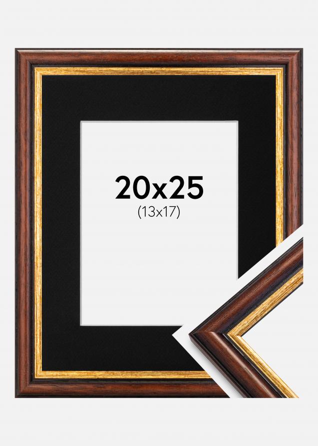 Kehys Siljan Ruskea 20x25 cm - Paspatuuri Musta 14x18 cm