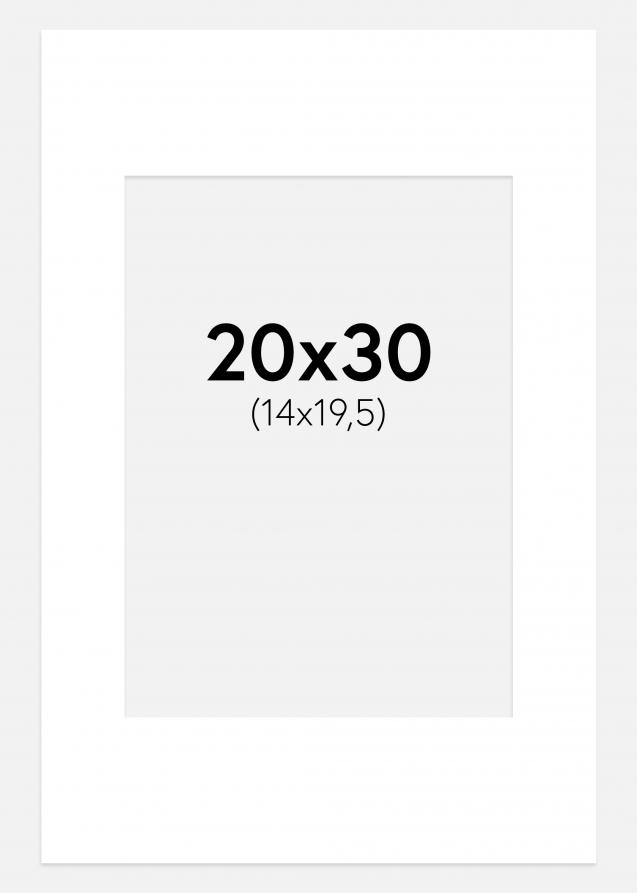 Paspatuuri Puhtaan valkoinen 20x30 cm (14x19,5 cm)