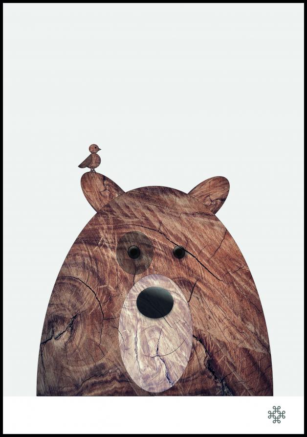 Wood bear Juliste