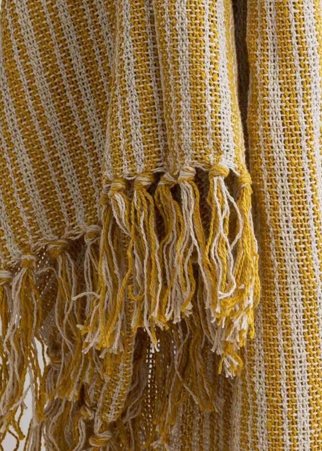 Torkkupeitto Stripes - Keltainen/Beige 130x160 cm