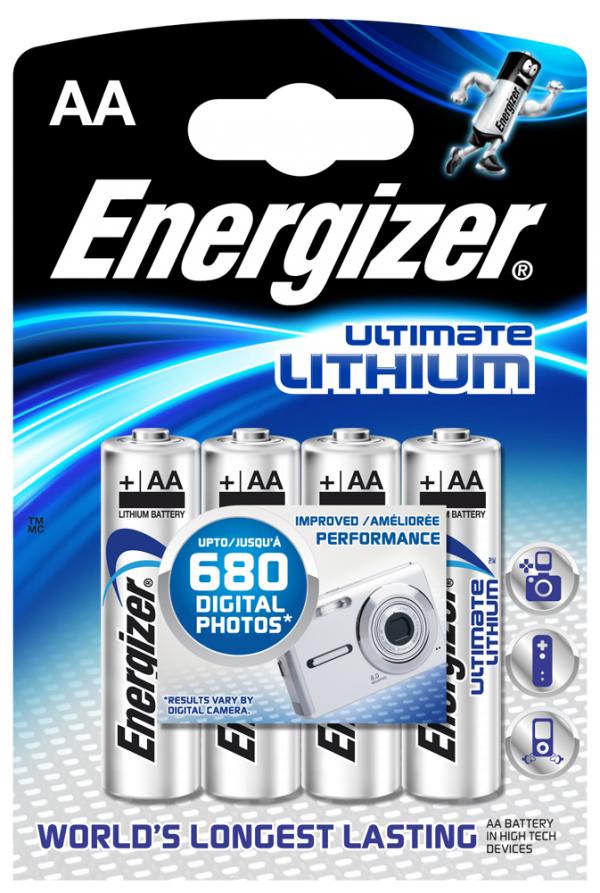 Energizer Ultimate Lithium AA 4-pakkaus