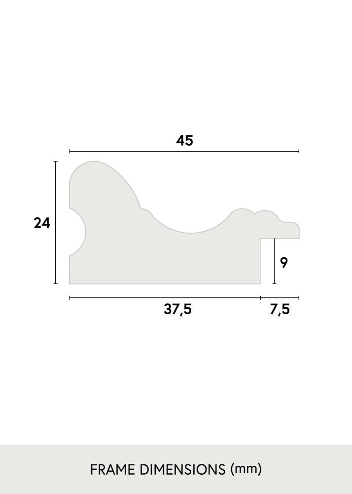 Kehys Charleston Valkoinen 21x29,7 cm (A4)