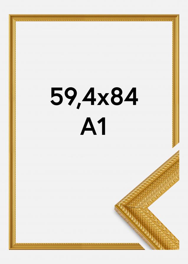 Kehys Lattice Akryylilasi Kulta 59,4x84 cm (A1)
