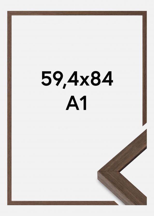 Kehys Hermes Akryylilasi Saksanpähkinä 59,4x84 cm (A1)