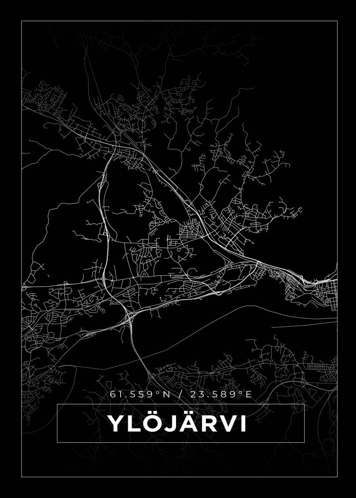 Kartta - Yljrvi - Musta Juliste
