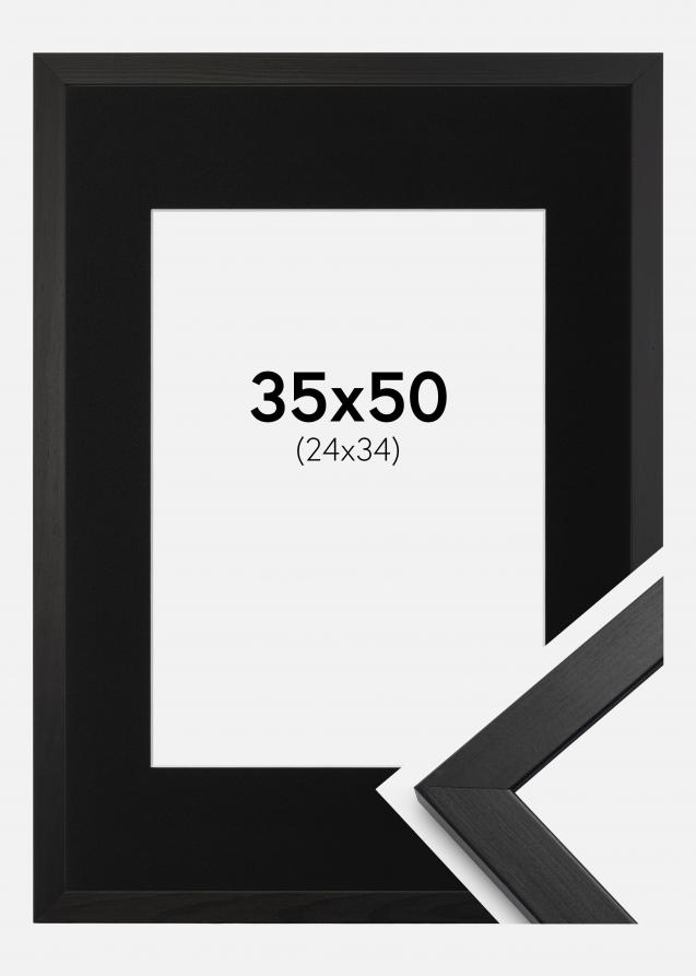 Kehys Stilren Musta 35x50 cm - Paspatuuri Musta 25x35 cm