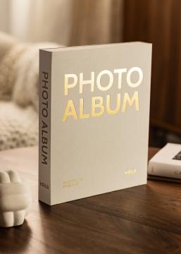 KAILA PHOTO ALBUM Creme - Coffee Table Photo Album (60 Mustaa sivua)