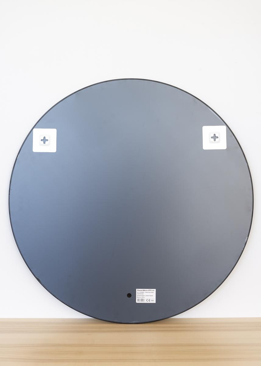 KAILA Round Mirror - Thin Black 70 cm Ø