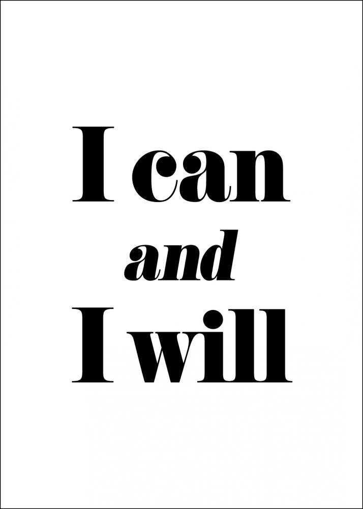 I can and I will Juliste