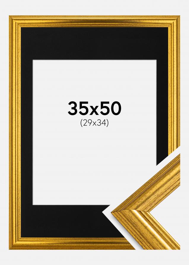 Kehys Västkusten Kulta 35x50 cm - Paspatuuri Musta 30x35 cm