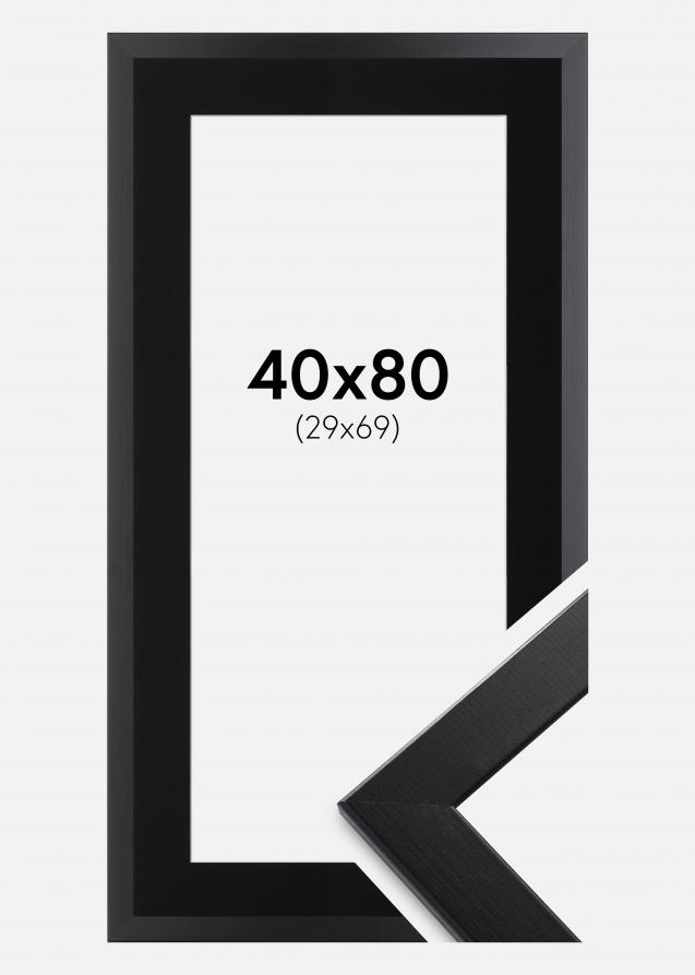 Kehys Trendline Musta 40x80 cm - Paspatuuri Musta 30x70 cm